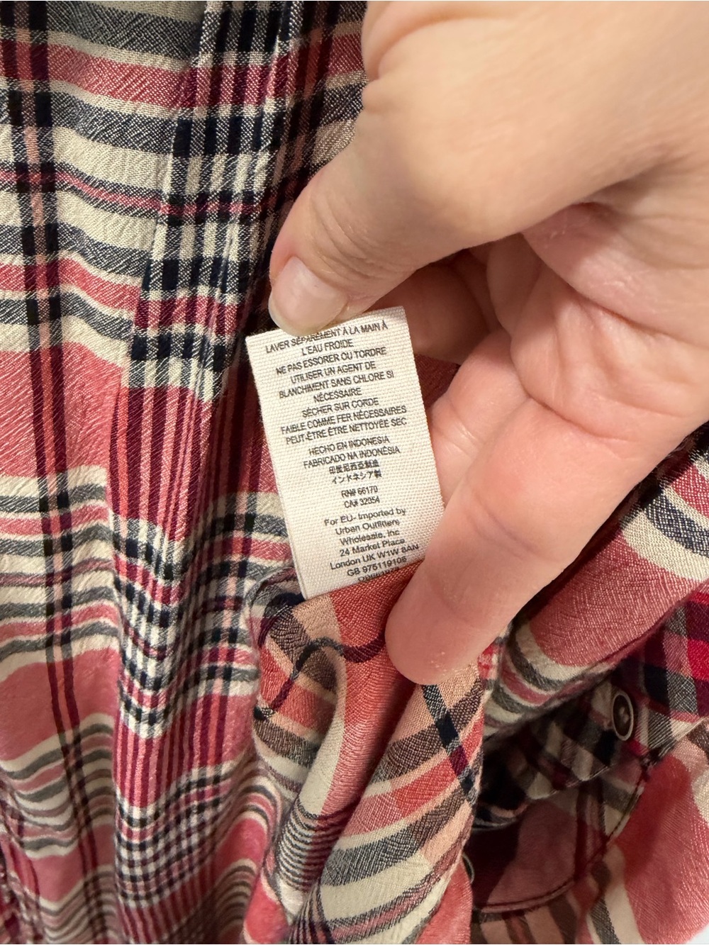 Free People Loralei Plaid Shirt Dress - Small - Picture 6 of 8